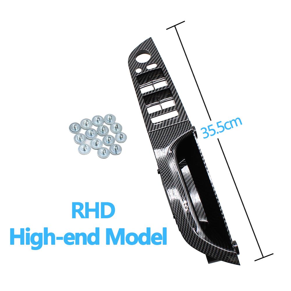 RHD правый водитель автомобилей углеродное волокно внутренняя дверная ручка подлокотник панель полный комплект для BMW 3 серии E90 E91 316 318 320 325
