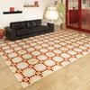 Plaid Pattern Rugs for Bedroom Dopamine Living Room Decoration Red Carpet Washable Lounge Soft Floor Mat Anti-slip Cloakroom Rug