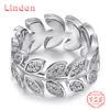 Lindon Classic 925 Sterling Silver Zircon Ring Ladies Jewelry Wedding Promise Party Gift