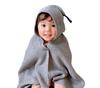 Kontex Lana Hooded Bath Towel Baby Kids Bath Pool Baby Shower Baby Gift (56913-007), Blanket, Towel, Towel, Towel, Swaddle, Gift, (Gray)