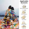 1pc, Mickey and Minnie (3) Home Decor Blanket: A Cozy Flannel Throw for Bedroom, Living Room, Travel, Camping, Car, Beach, Office Naps, Perfect Gift f
