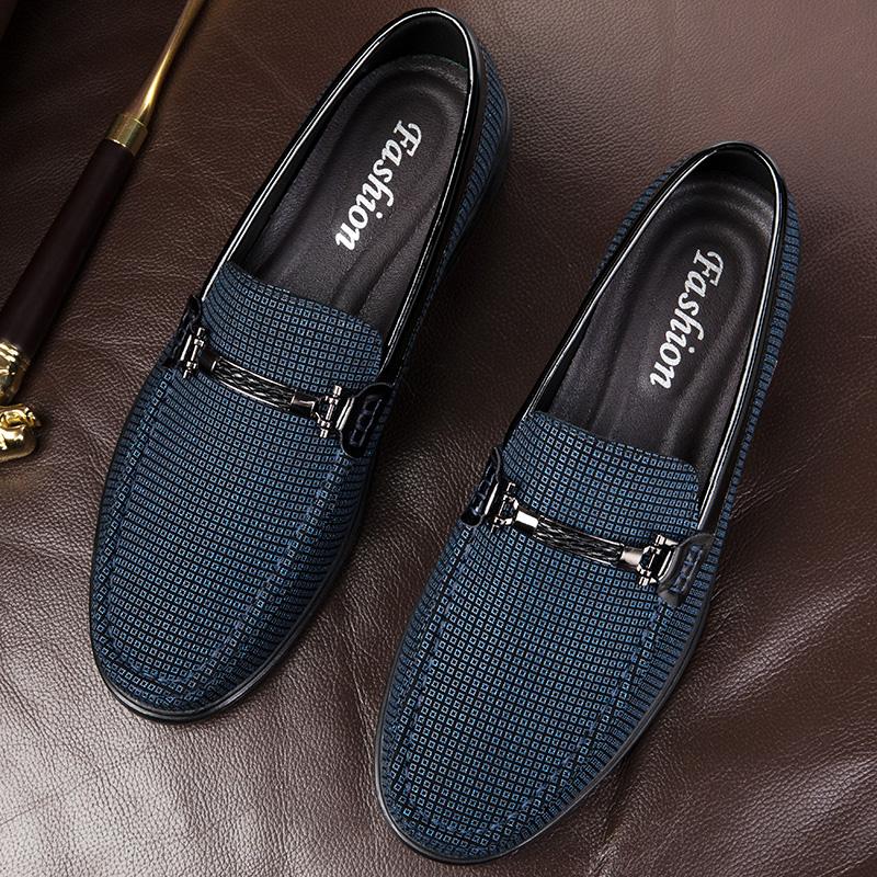 Luxury Brand Men's Comfortable Round Toe Casual Loafers Fashionable Outdoor Men's Breathable and Non Slip Casual Driving Shoes