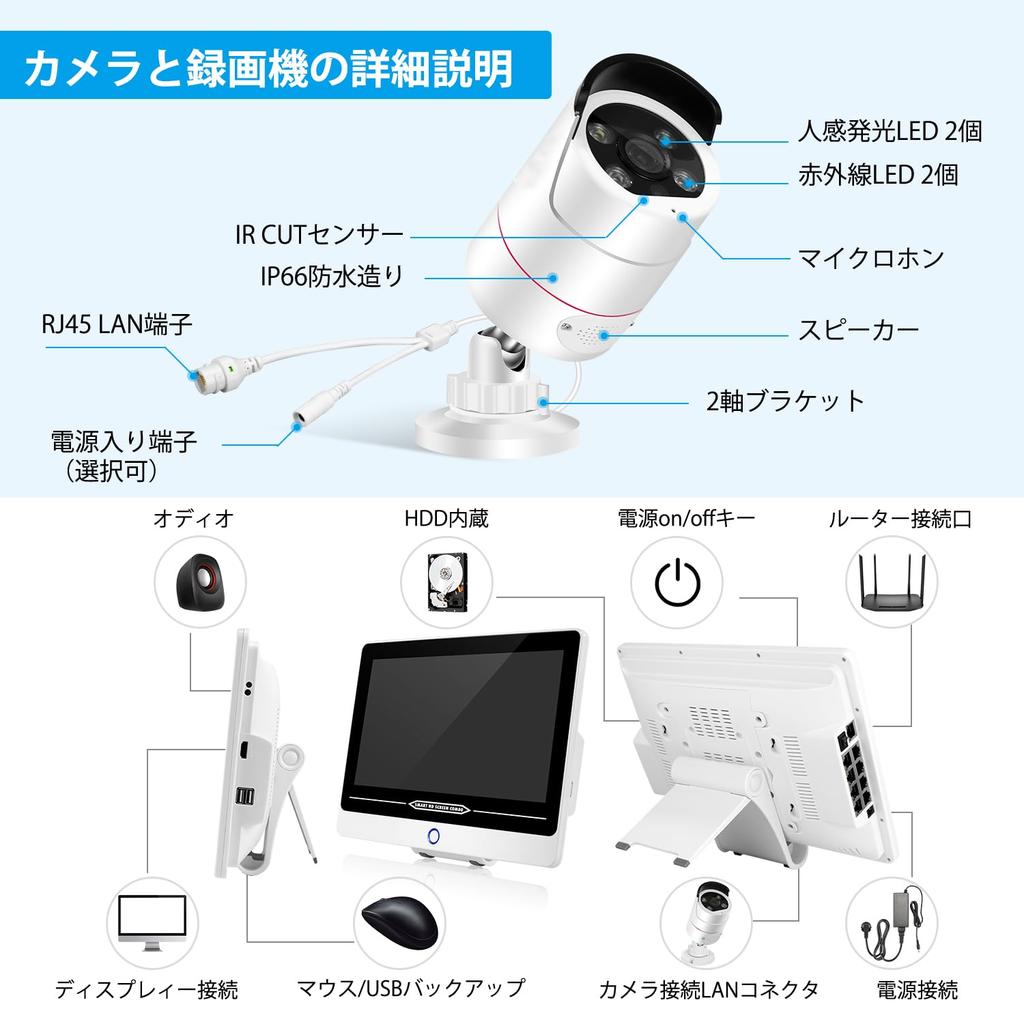 Новейшая 5Мп Уличная Безопасность POE 3K Безопасность 3ТБ ИИ Обнаружение Человека Безопасность Ночь До 8 Камер YESKAMOO Проводное Наблюдение Без Блока Питания Установка IP66