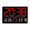 Digital Wall Clock Home Decor Large Display Humidity Display 12/24 LED Alarm