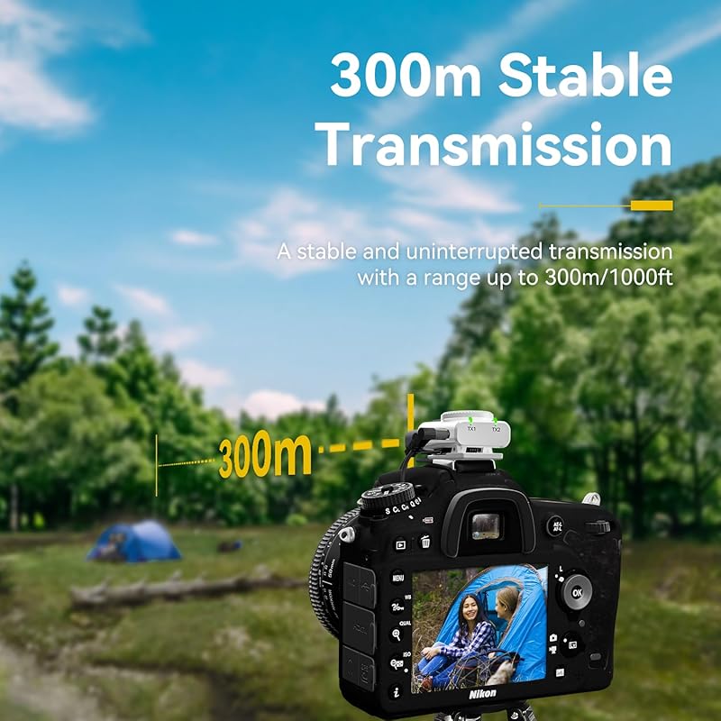 Hollyland “2024 New Machine” Lark M2 Lighting-Wireless Microphone-Pin Microphone-Lightweight 9G-48Khz/24Bit-Lighting Series Microphone for