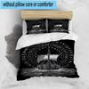 Viking Ship At Sea 3pcs Bedding,Including 1pc Duvet Cover And 2pcs Pillowcases Perfect for Christmas,Ideal for Bedroom, Dormitory