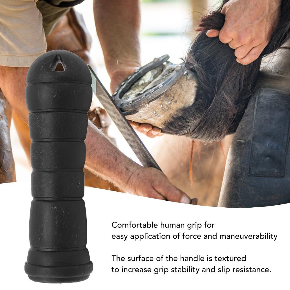 Comfortable Hand Grip Hoof Rasp Tool Plastic Farrier File Tool Horseshoe Maintenance
