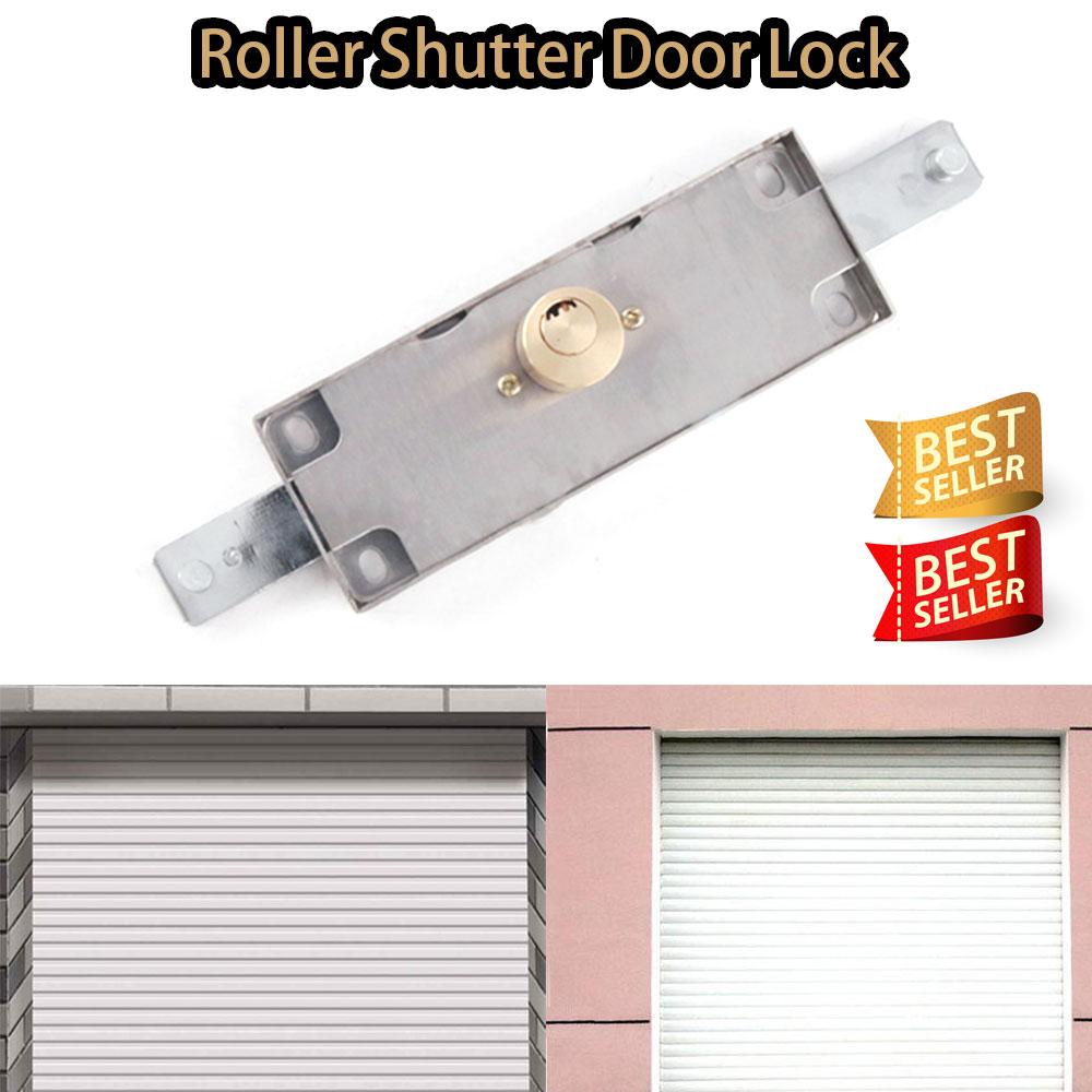 Rolling Security Door Lock Roll Gate Anti-theft Locks with Key Install Middle or Bottom Garage Gate Hardware Locks Hardware