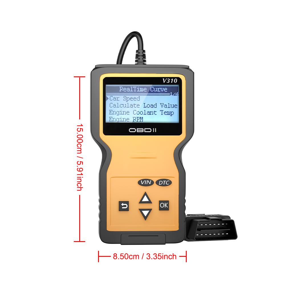 Диагностический сканер OBDII EOBD V310, считыватель кодов OBD2, автомобильные аксессуары, диагностический инструмент для автомобилей ELM 327 OBD2.