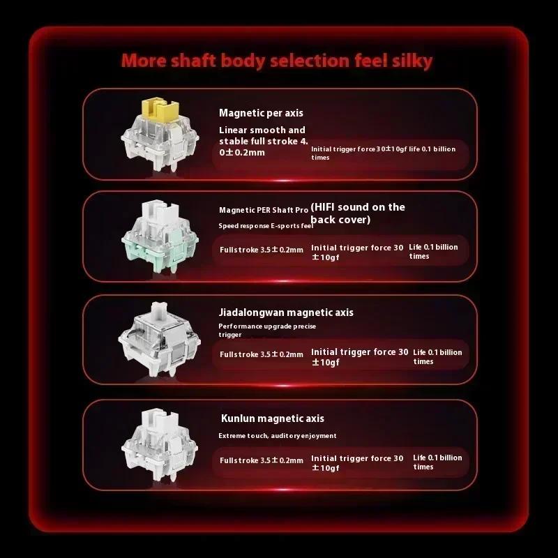 For MAD 60/68HE Mechanische Tastatur Magnetschalter Rapid Trigger 8K RGB Gaming Tastatur Valorant Gamer Zubehör Geschenk