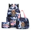 3Pcs/set Printed Backpack with Lunch Bag Pencil Case Student Teenager Boy Girl Bagpack Women's Backpack Set Travel Bag