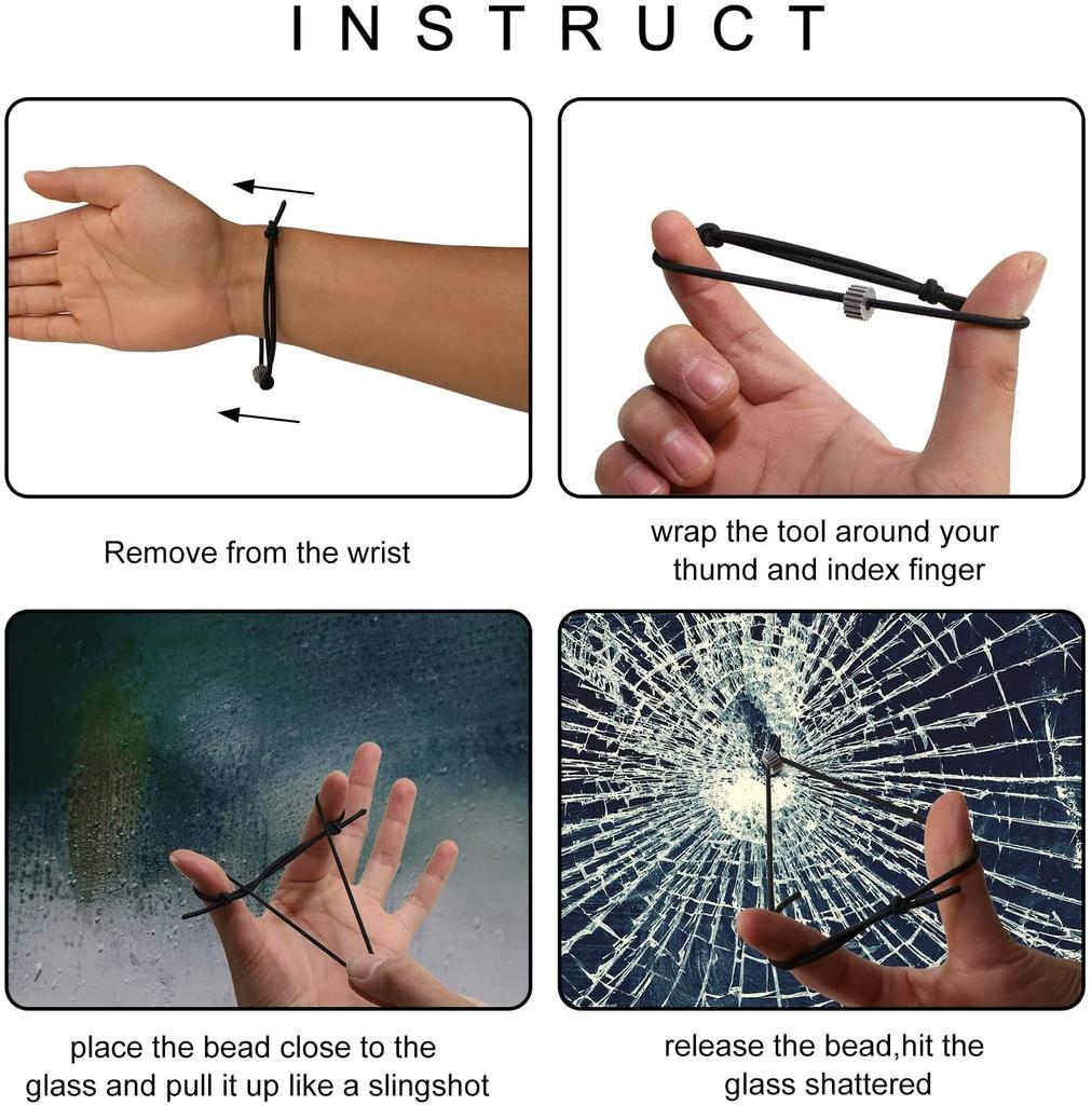 Breaker Emergency Car Window Breaker Wristbands Escape Wrist Strap Escape Bracelet Self Rescue Tool