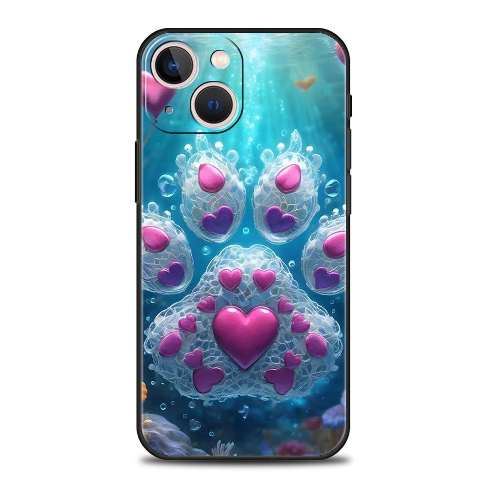 Og Paw Print Aesthetics Phone Case Cover for iPhone 17 16 15 14 13 12 11 Pro Max 17 Air Plus Shockproof Soft TPU Shell Funda Bag