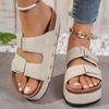 Fashion Women Slippers Flats Platform Sandals Female Summer New Designer Studded Beach Slippers Fashion Casual Flip Flops Home Slides