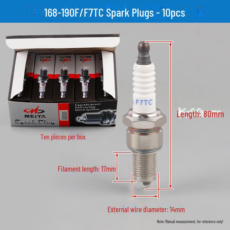 Свечи зажигания и форсунки 168F/190F для двигателей бензопил, генераторов и газонокосилок