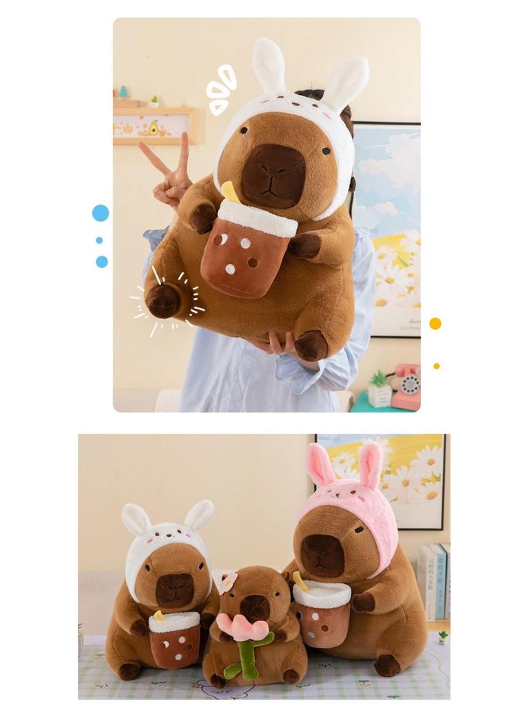 New Capybara Plush Doll: Internet Sensation Milk Tea Capybara for Children's Gift
