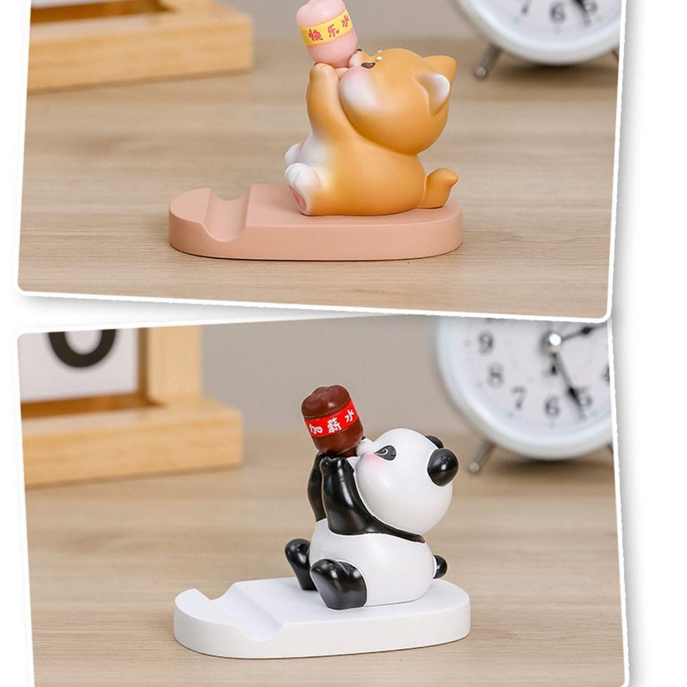 Смоляная кукла Милое животное Подставка для телефона Поддержка Милый кронштейн для телефона Мультяшный держатель для мобильного телефона Студент