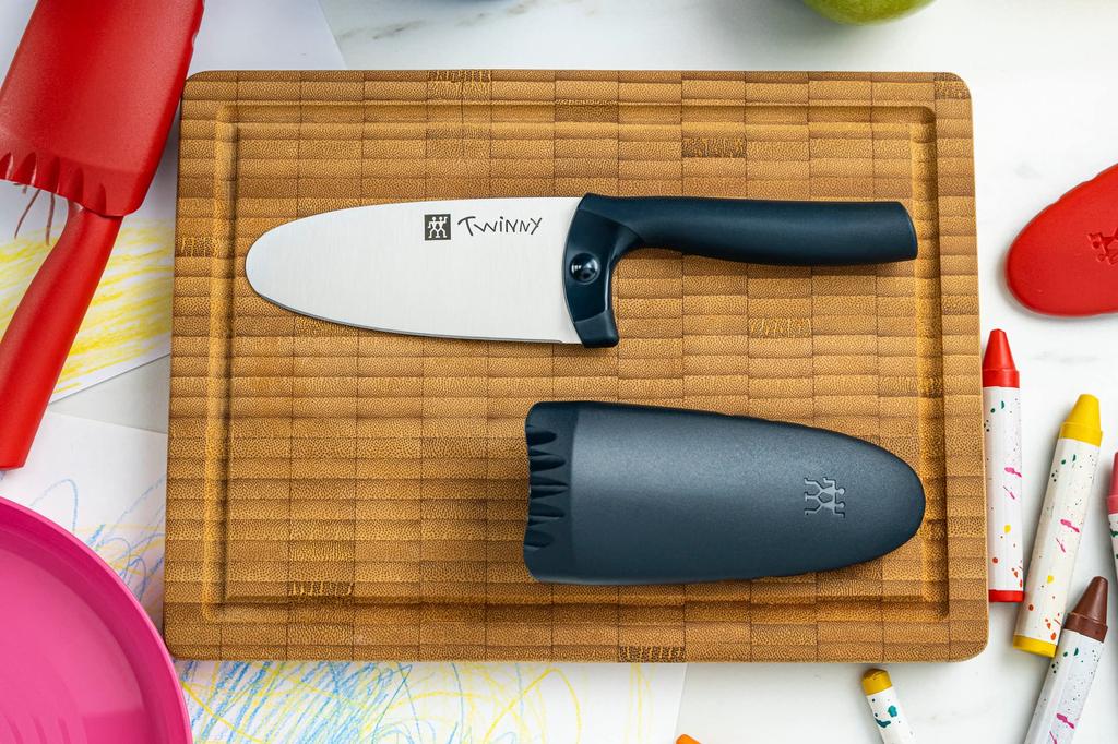 Нож ZWILLING синий с круглым наконечником из нержавеющей стали японский TWINNY "Twinny 100 мм" детский [Авторизованный продукт] 36540-101