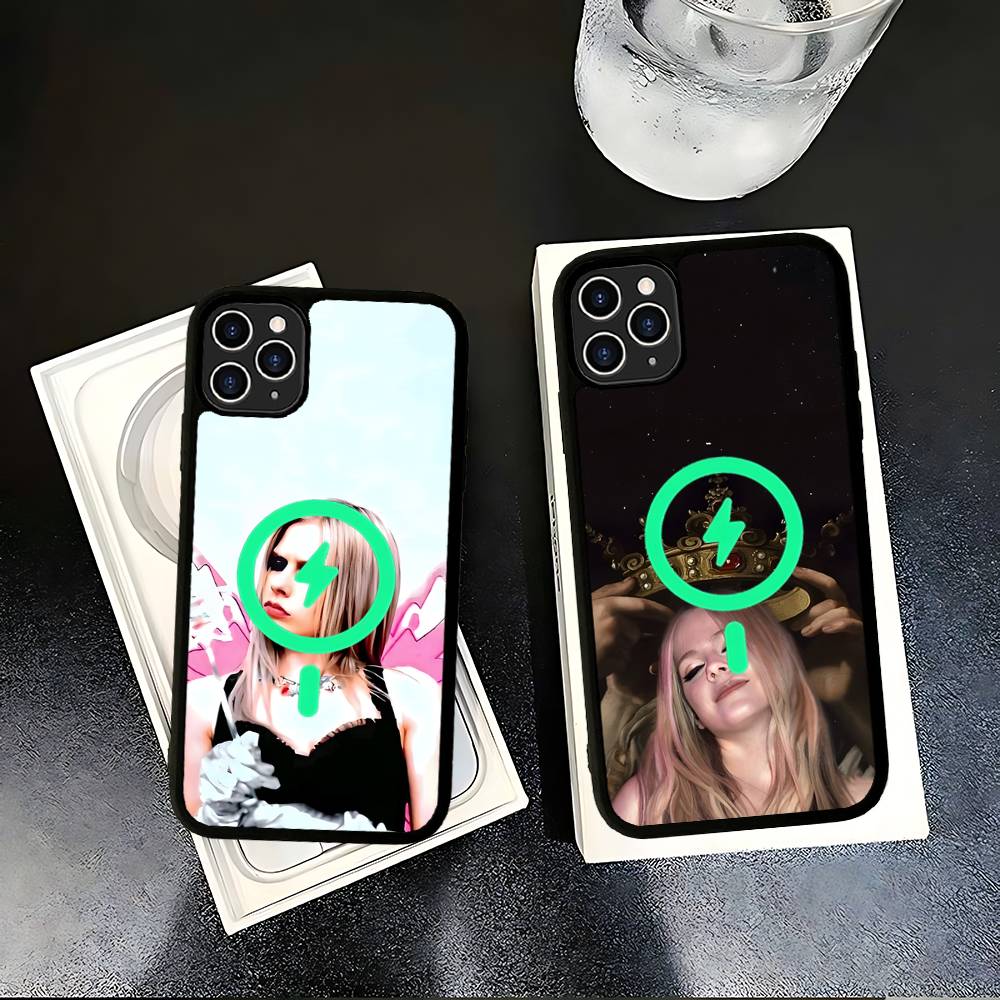 Магнитный чехол для телефона Avril Ramona Lavigne For Magsafe для iPhone 17 16 15 14 13 12 11 Plus Pro Max PC+TPU