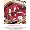 OLEVS 6610 With Gift Box Luxury Fashion Automatic Mechanical Watch Waterproof Noble Luminous Diamond Set Elegant Women's Watch