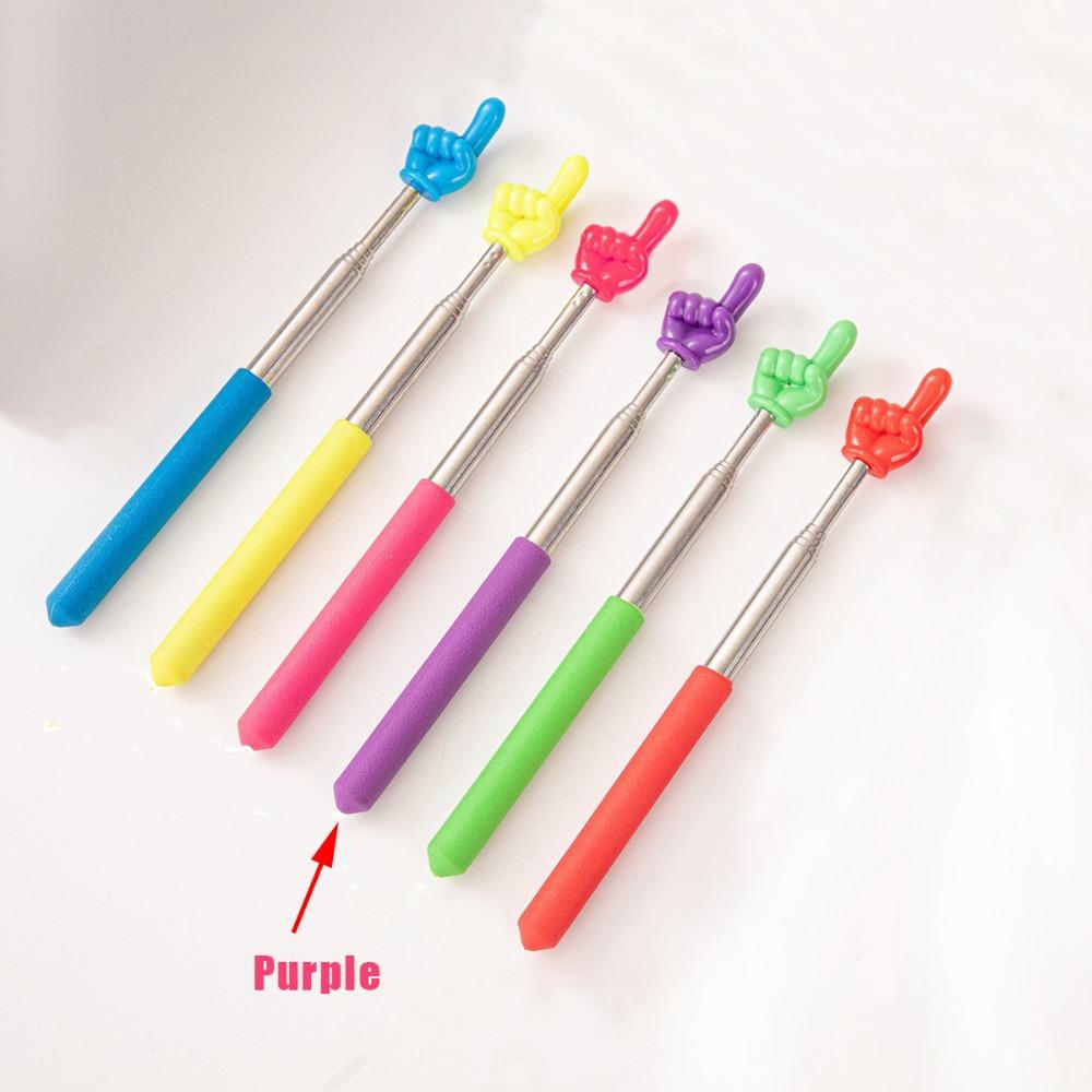 Telescopic Rod Teaching Pointer Stainless Steel Teaching Stick Finger Reading Sticks Teachers