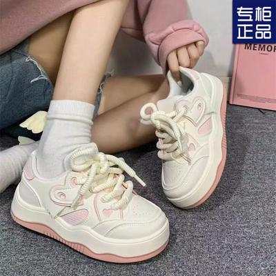 Интернет-знаменитость взрыв белые туфли женская платформа ins тренд 2024 новая весна и осень универсальные нишевые повседневные спортивные туфли