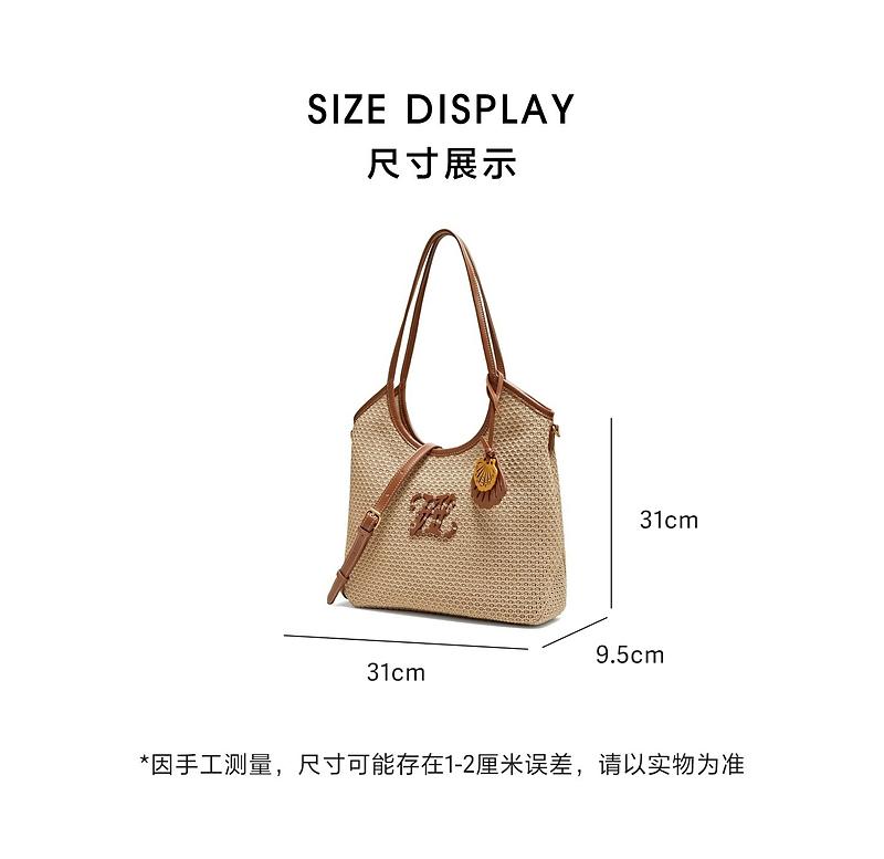 TATA/He She 2026 Summer Shopping Mall Same Style Commuter Female Temperament Minimalist Tote Bag New Style