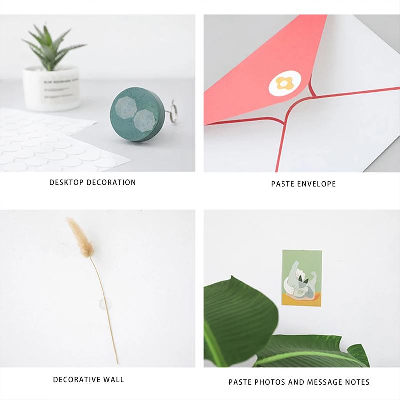 1Sheets DIY Fastener Tape Self Adhesive Double-sided Glue 3D Dots Foam Sticker Strong Glue Craft