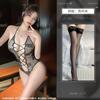 Sexy neck free lace onesie waist perspective temptation empty tight sexy lingerie women