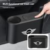 Portable Hanging Car Trash Can Wastebasket Trash Can with Lid Auto Parts For Mini Cooper R50 R52 R53 R55 R56 R60 R61 F54 F55 F56 F60 Clubman