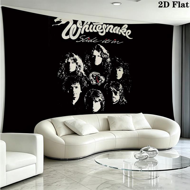 WHITESNAKE Настенный Гобелен Эстетичное Настенное Полотно Печатная Тканевая Покрывало Декоративные Гобелены для Спальни Гостиной Домашний Декор