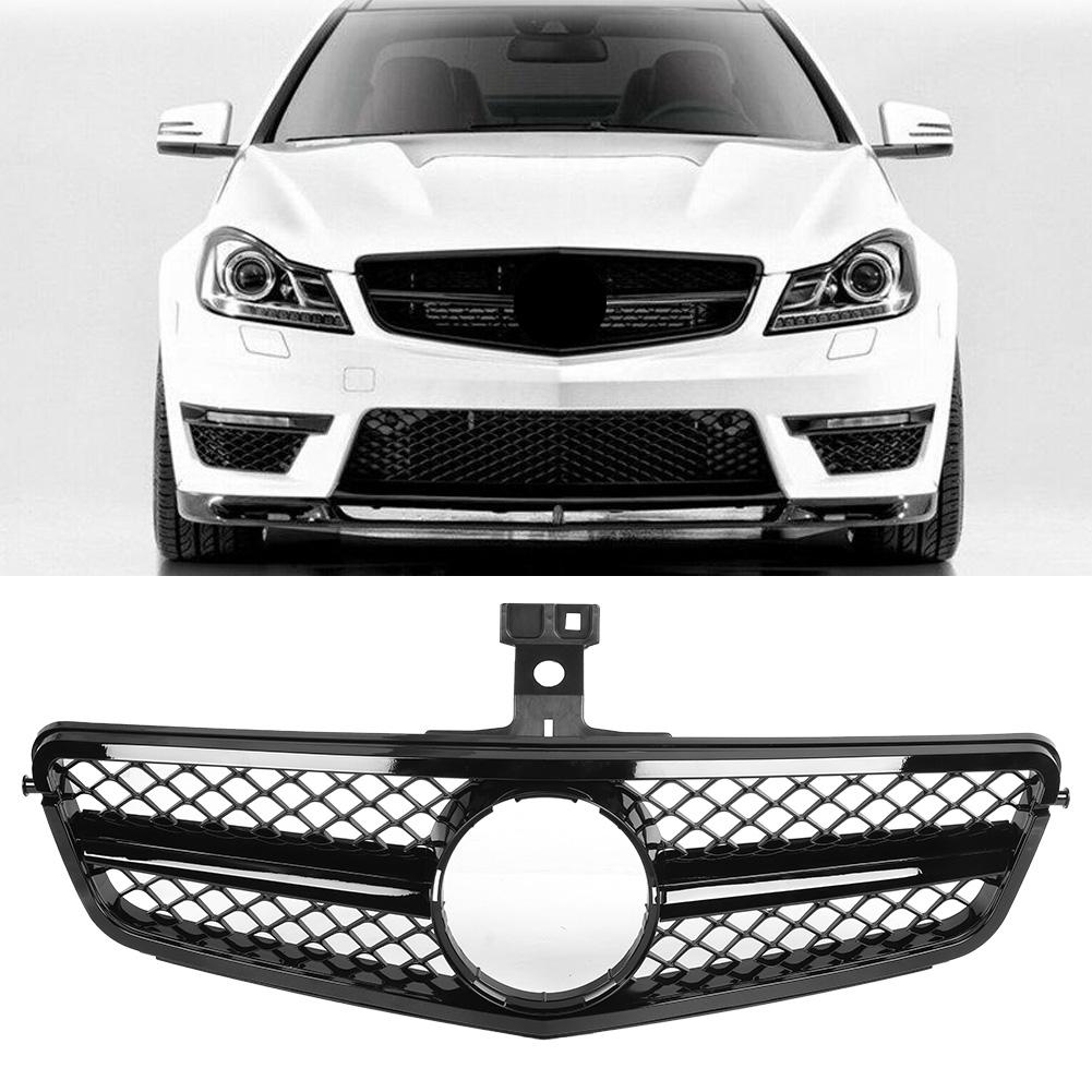 Car Black Front Bumper Grille for AMG Fits for Mercedes Benz C Class W204 08 14