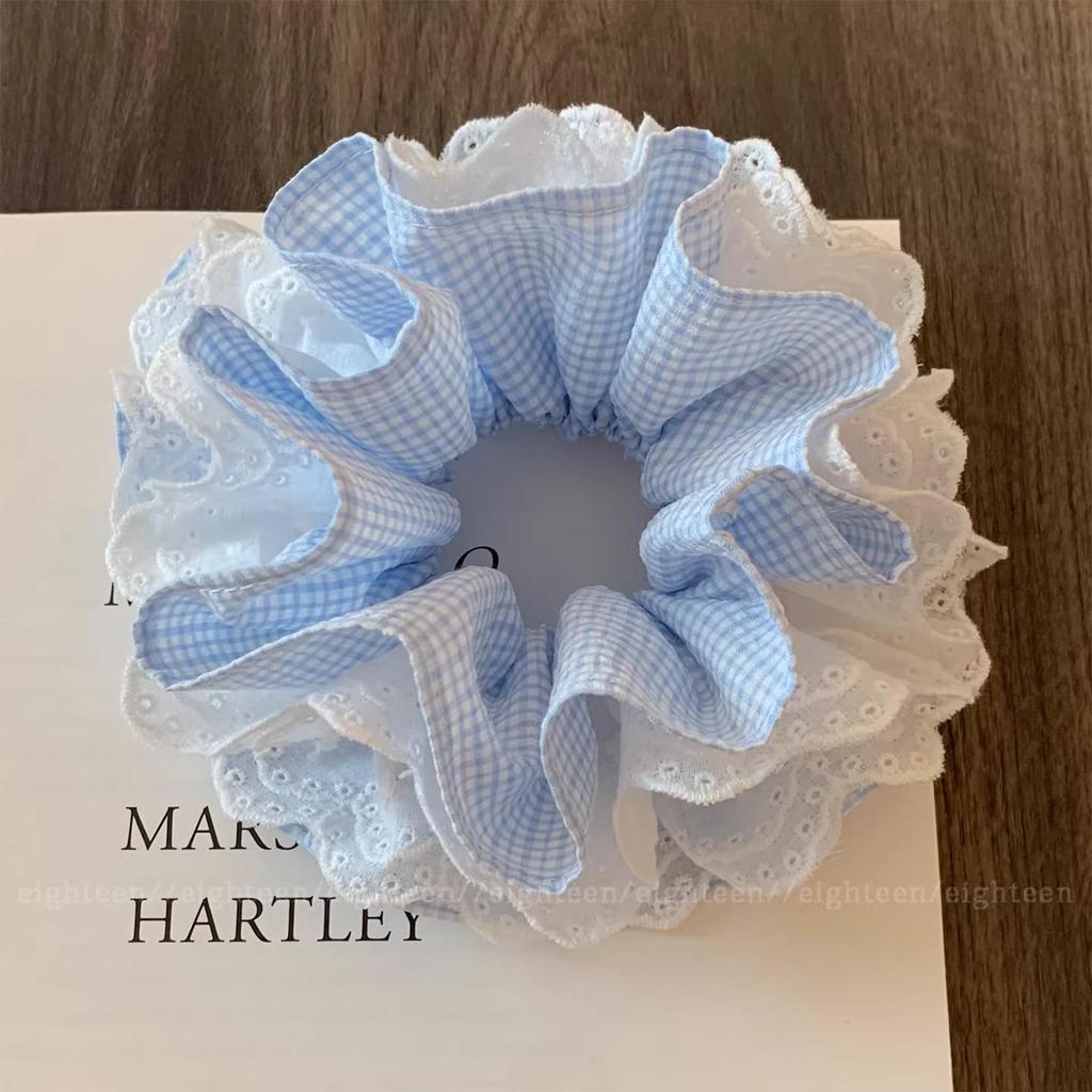 French-Korean Double-Layer Ballet Lace Extra Large Hair Scrunchie