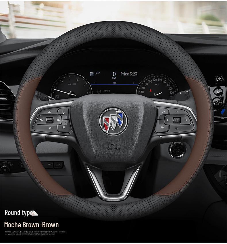 Чехол на руль автомобиля Buick: Натуральная кожа для Angkewei Plus, LaCrosse, Regal, Verano, Velite 6, GL8