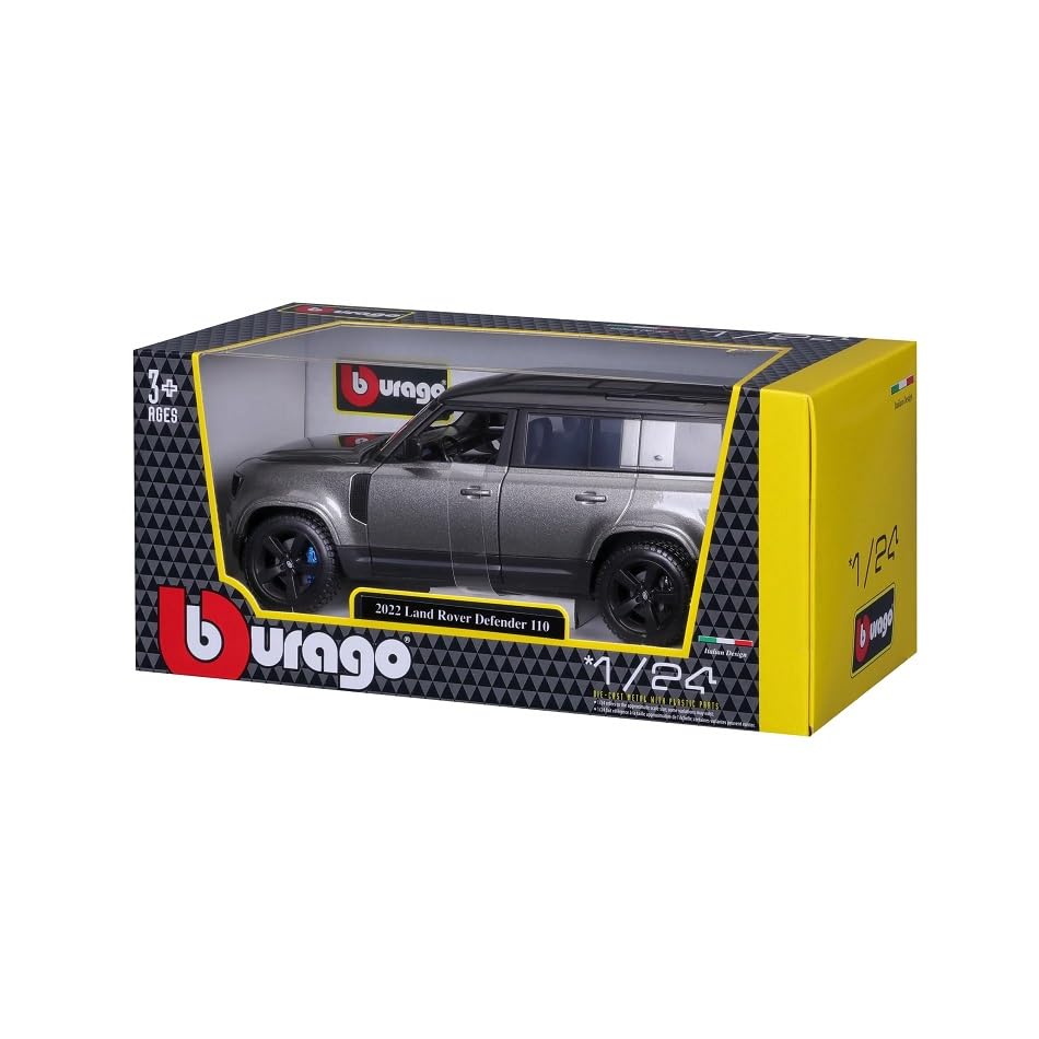 Bburago Land Rover Defender 110 2022 Масштабная модель автомобиля (Зеленый металлик) 1/24