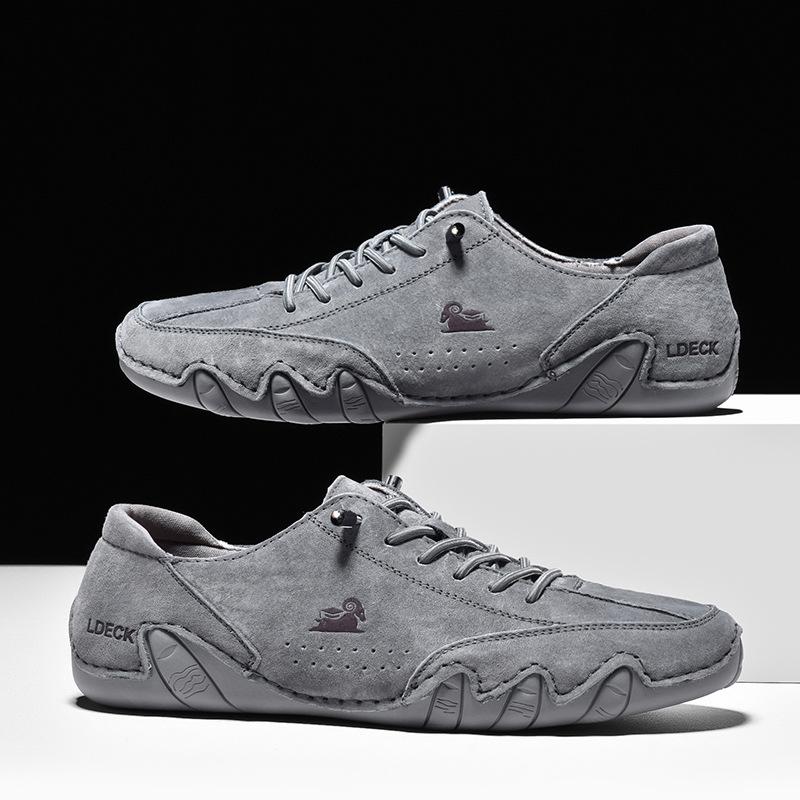 Men's Flat Shoes Low Top Casual Plus Size Men's Sneakers Driving Shoes