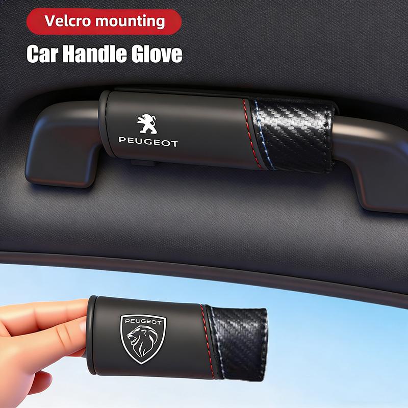 2Pcs Suede Handgrip Protect Casing Car Interior Accessories For Peugeot 208 3008 308 2008 207 107 5008 406 407 307 206 301 4008