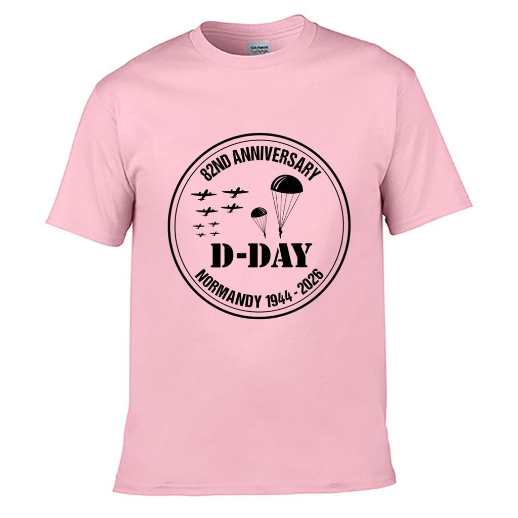 82nd Anniversary D Day Norunisexdy 1944 2026 Airborne Parachutes Aircraft ShortSleeved TShirt