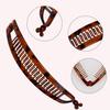 6Pcs Banana Clip Classic Retro 80’s Style Hair Comb Durable No Crease Bannana Clips for Styling, Thick to Thin Hair, Tortoise