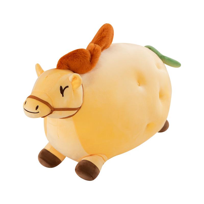 Золотая Плюшевая Подушка-Игрушка Картошка - Для Спальни, Дивана, Стула, Спинки