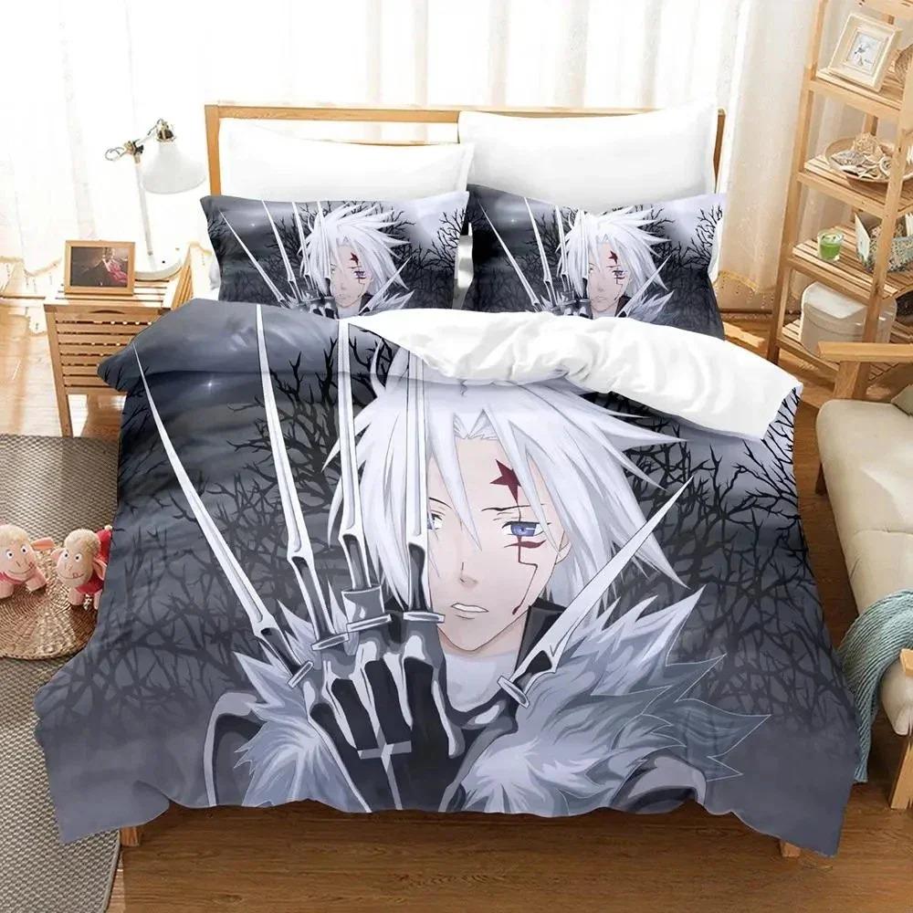 Soft Lightweight Single Twin Full Queen King New D Gray man Size Bed Adult Kid Bedroom Sets Anime parure de lit Quilt