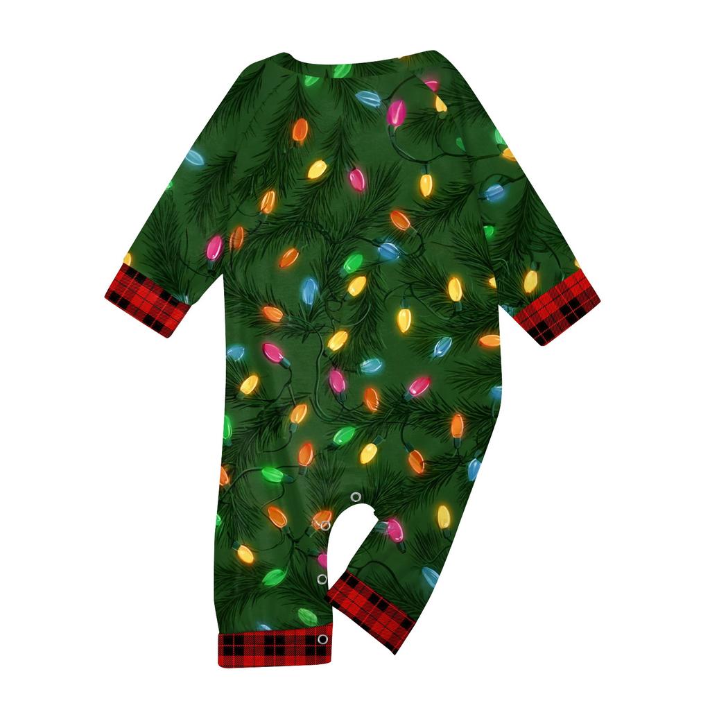Christmas Prints Family Matching Long Sleeve Tops+Pants Set Family Matching Sets