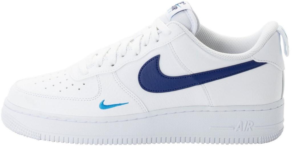 Кроссовки Nike Air Force 1 '07 белый/светло-фото-синий/глубокий королевский синий