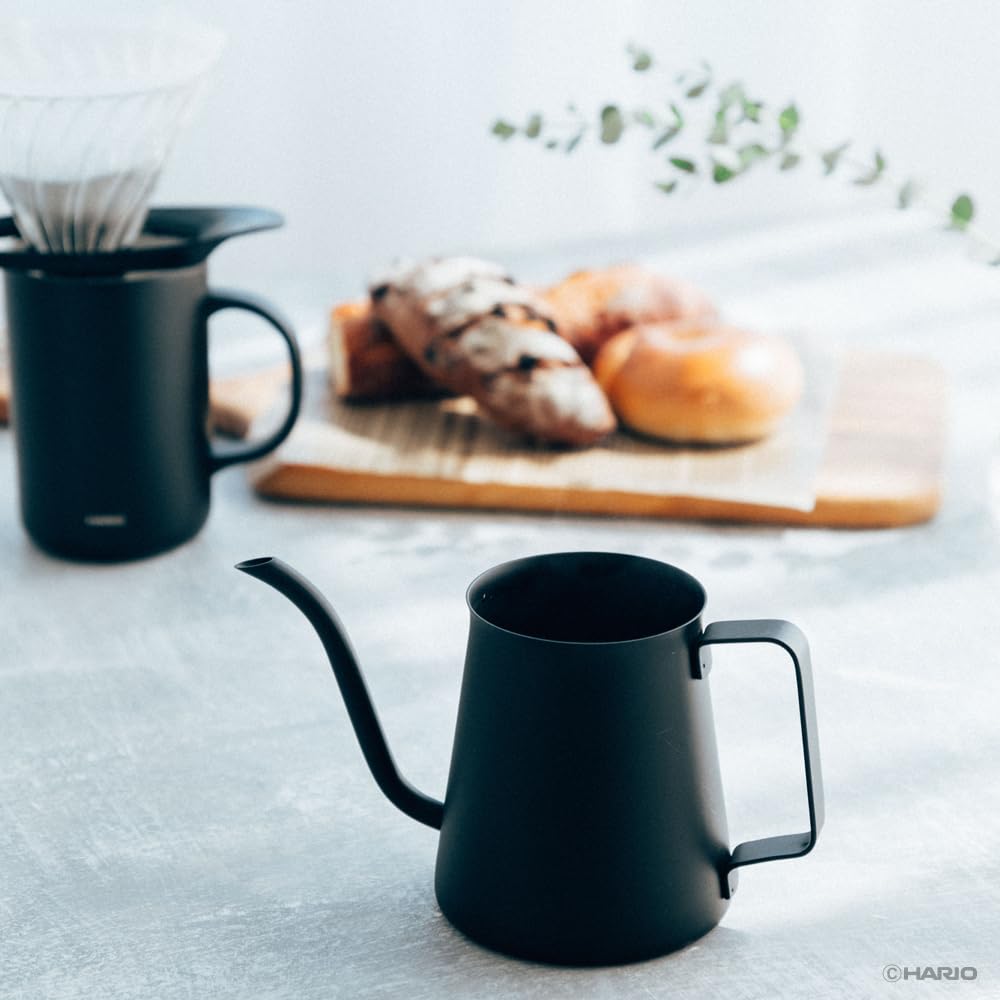 Hario Mini Drip Kettle Practical Capacity 500mL Black Stainless Steel Coffee Hand Drip MDK-500-MB