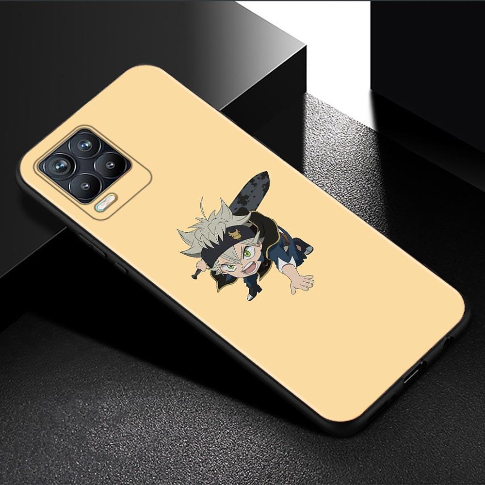 Чехол для телефона Oppo Realme GT 8 7 6 5 Pro C3 C11 C21 C21Y C20A XT X7 X50 Pro, ультра силиконовый чехол, черный корпус, аниме, черный клевер