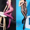 Женское глянцевое нижнее белье, масляные блестящие чулки, колготки, чулки с открытой промежностью, узкие носки для девочек, колготки, чулки для тела