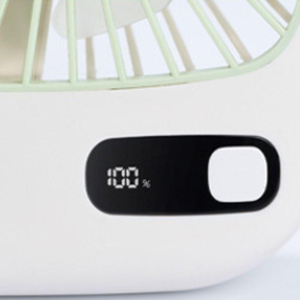 LED Digital Display Portable Vertical Fan Adjustable Personal Desk Fan  Household Dormitory