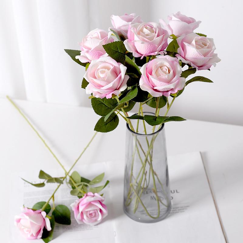 Elegant Rose Faux Flower Waterfall With Silk Roses For Gift Table Decor And Special Occasions