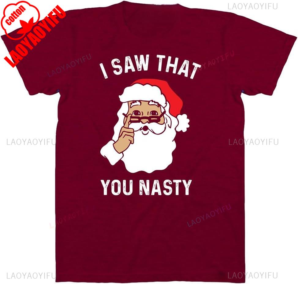 Tipsy Elves Мужские смешные футболки Санта-Клауса Забавные рождественские для вечеринки в стиле 'уродливое Рождество' Повседневные свободные топы Футболка с коротким рукавом
