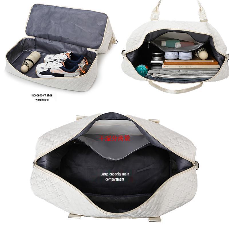 Большая вместительная сумка для влажных и сухих вещей, дорожная сумка, сумка-тоут для фитнеса и йоги, ручная кладь для спорта, для беременных и не только